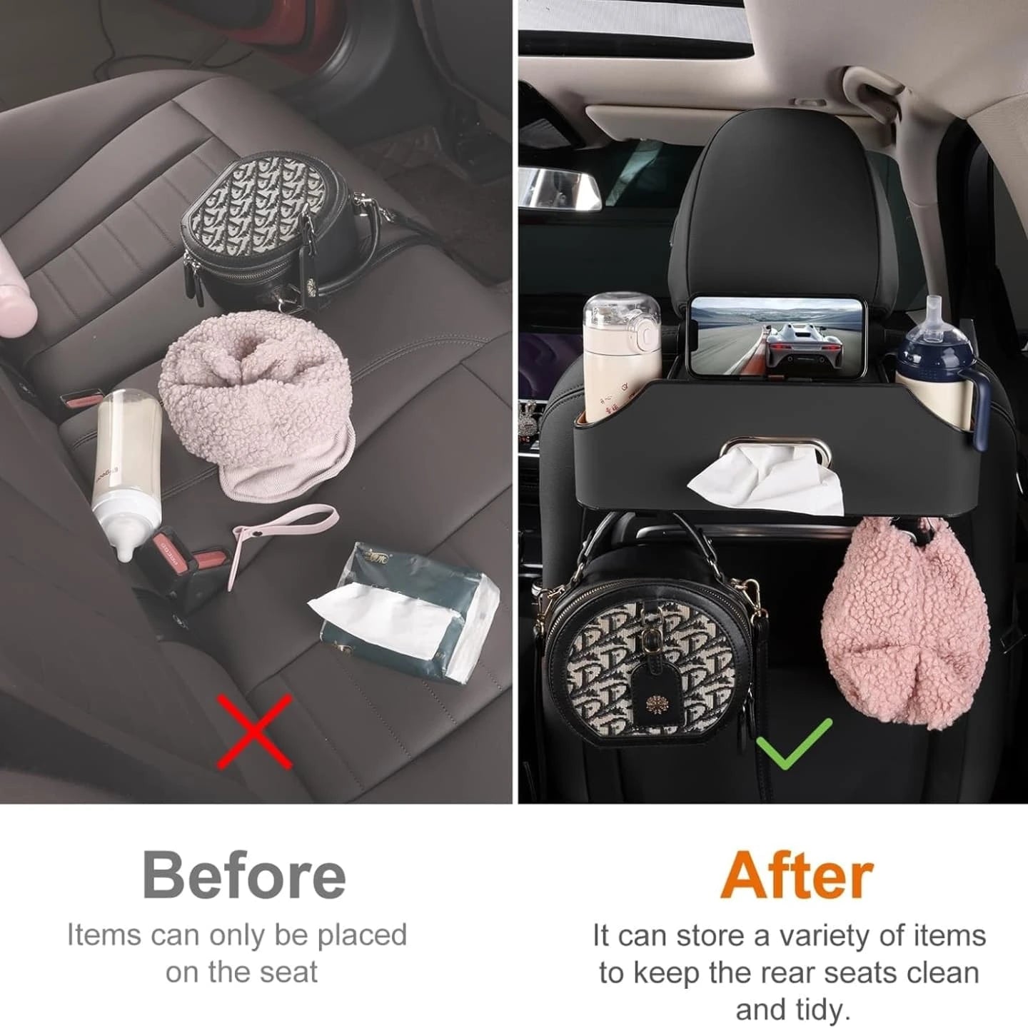 Organisateur de voiture multifonctionnel