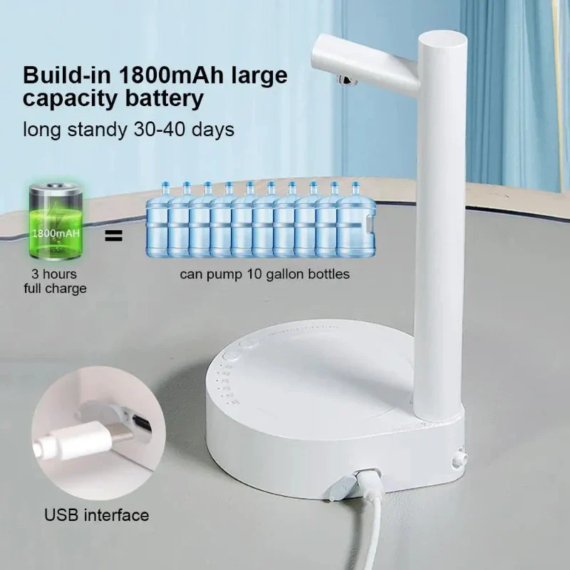 Pompe à eau électrique intelligente adaptée aux bouteilles